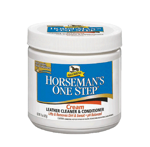 Absorbine Horseman's One Step® Cream Leather Cleaner & Conditioner.