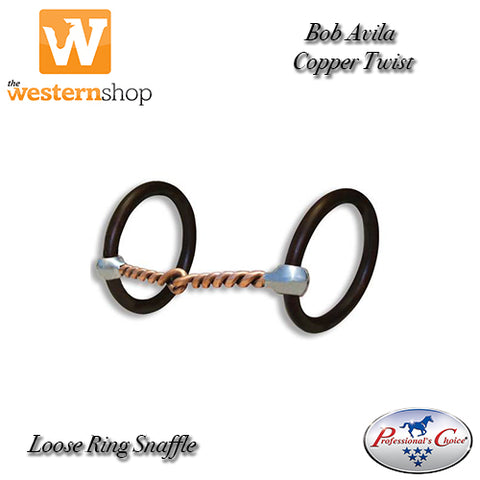 Bob Avila Copper Twist Ring Snaffle