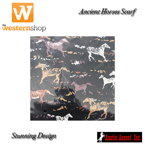 Western Wild Rags 'Ancient Horses' Scarf