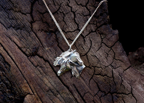 Gill Parker 'Double Horse Head' Necklace