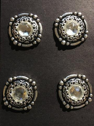 Austin Accent Clear Crystal Number Concho's