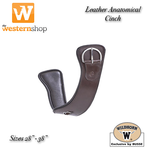 Wildhorn Leather Curved Western Cinch