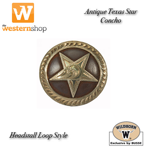 Wildhorn 'Texas Star' Headstall Loop Concho