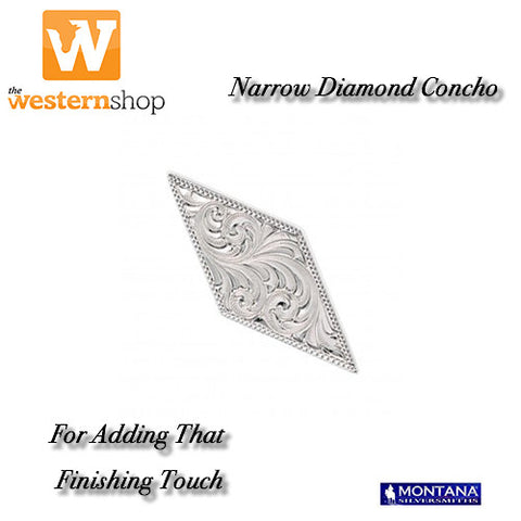 Montana Silversmiths Diamond Shaped Engraved Concho