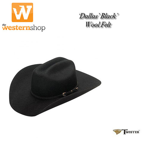 Twister 'Dallas' Western Hat - Black