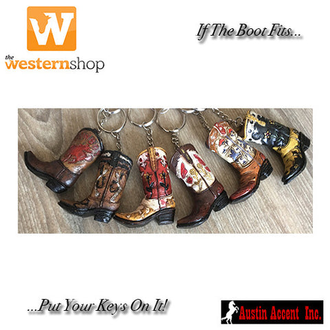 Austin Accent 'Western Boot' Keyring